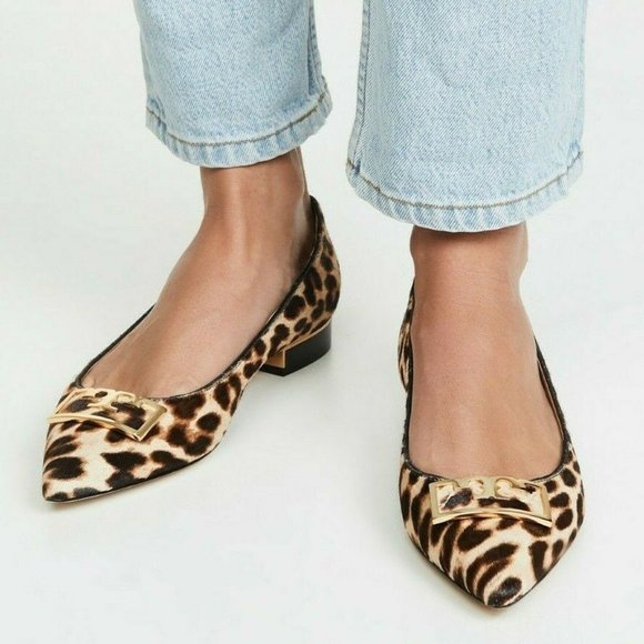 TORY BURCH  GIGI LEOPARD POINTED BALLET FLATS - Picture 5 of 16